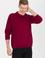 Erkek Bordo Polo Yaka Triko Kazak
