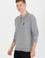 Erkek Gri Melanj Polo Yaka Triko Kazak