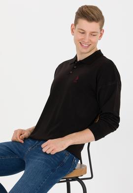 Erkek Siyah Polo Yaka Triko Kazak - 50257694028