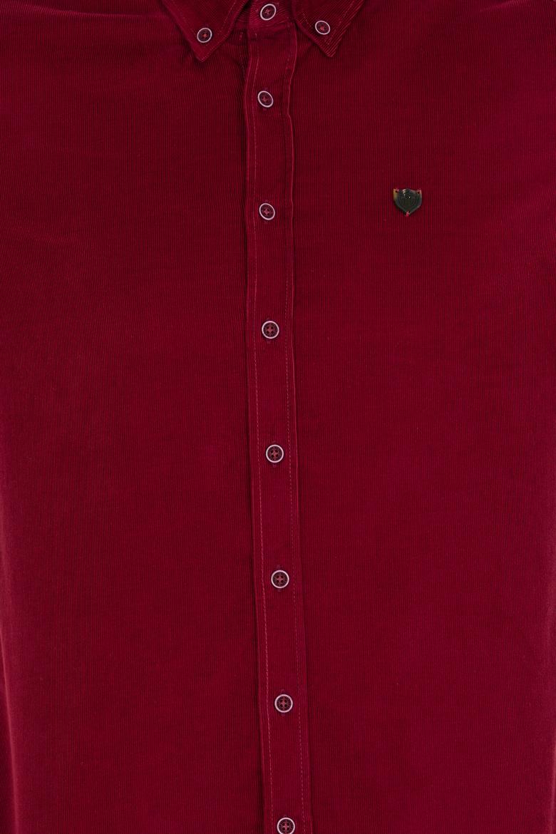 Erkek Vişne Uzun Kollu Gömlek - 50256972062