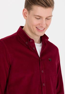 Erkek Vişne Uzun Kollu Gömlek - 50256972062