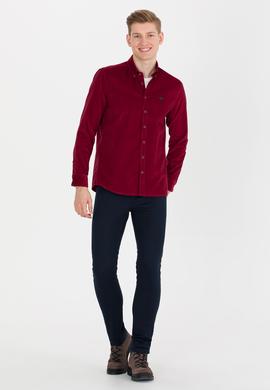 Erkek Vişne Uzun Kollu Gömlek - 50256972062