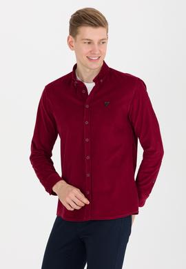 Erkek Vişne Uzun Kollu Gömlek - 50256972062