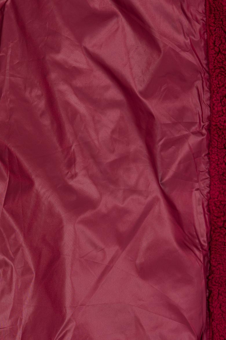 Erkek Vişne Dik Yaka Örme Hırka - 50253186013