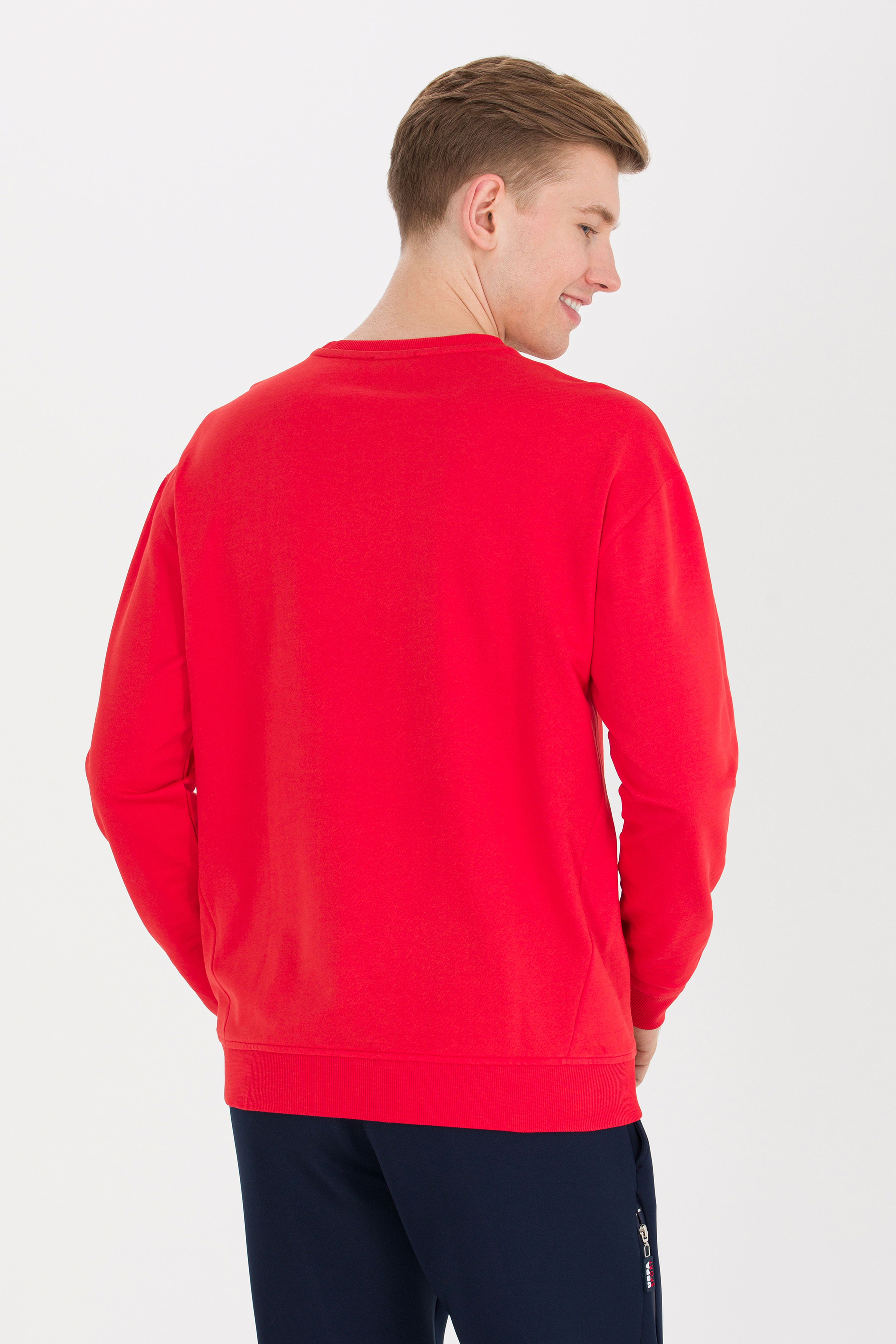 Erkek Kırmızı Sweatshirt - Image 5