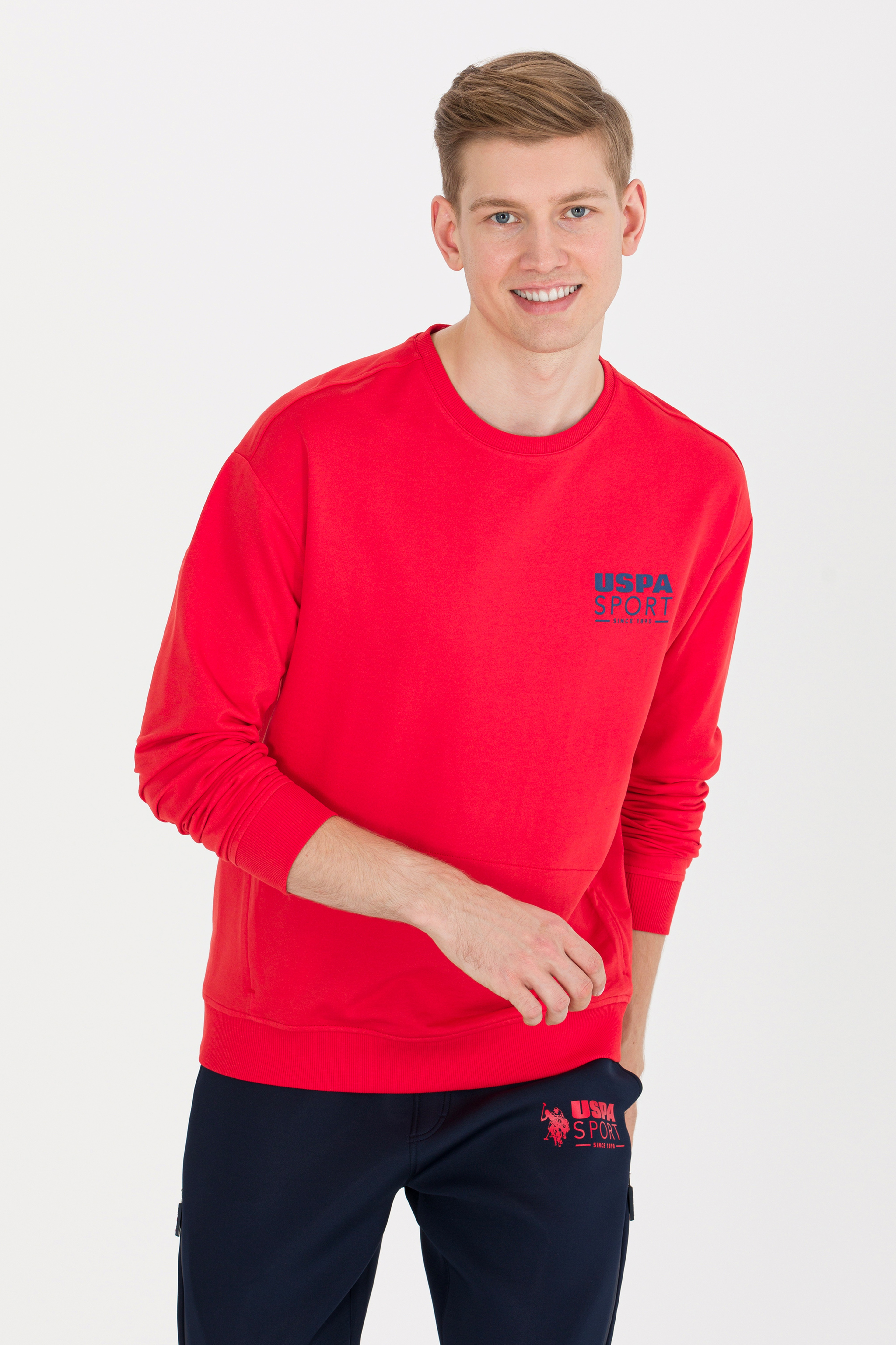 Erkek Kırmızı Sweatshirt - Image 2