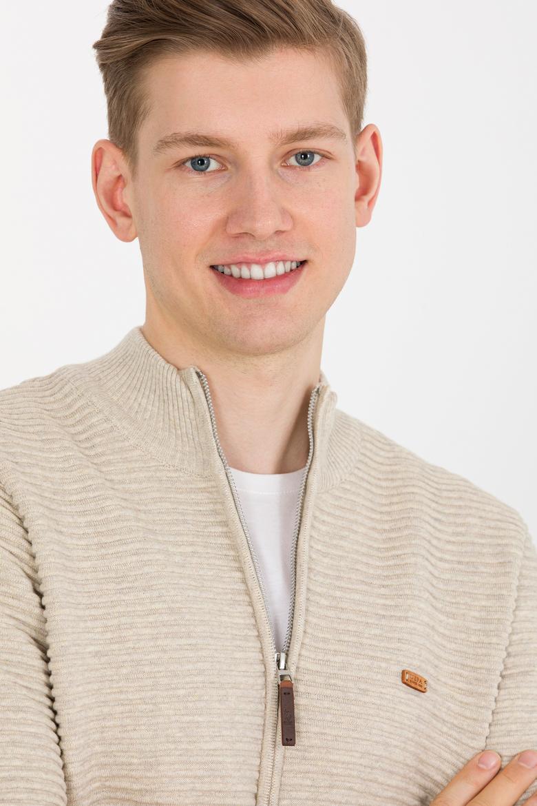 Erkek Taş Melanj Triko Hırka - 50254399025