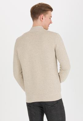 Erkek Taş Melanj Triko Hırka - 50254399025