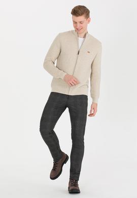 Erkek Taş Melanj Triko Hırka - 50254399025