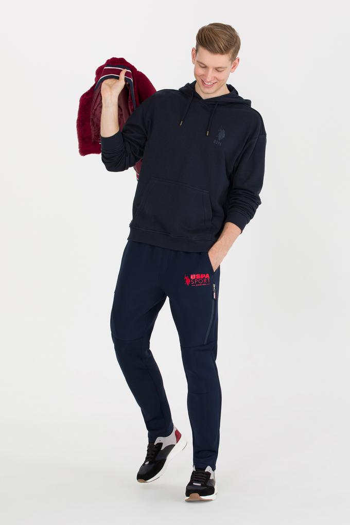 Erkek Lacivert Kapüşonlu Sweatshirt