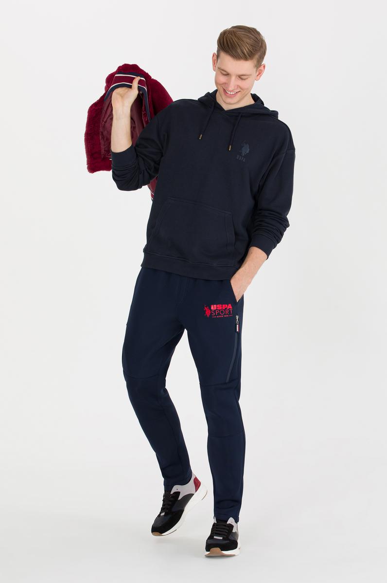 Erkek Lacivert Kapüşonlu Sweatshirt