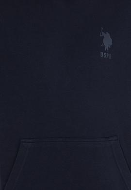 Erkek Lacivert Kapüşonlu Sweatshirt - 50253234008