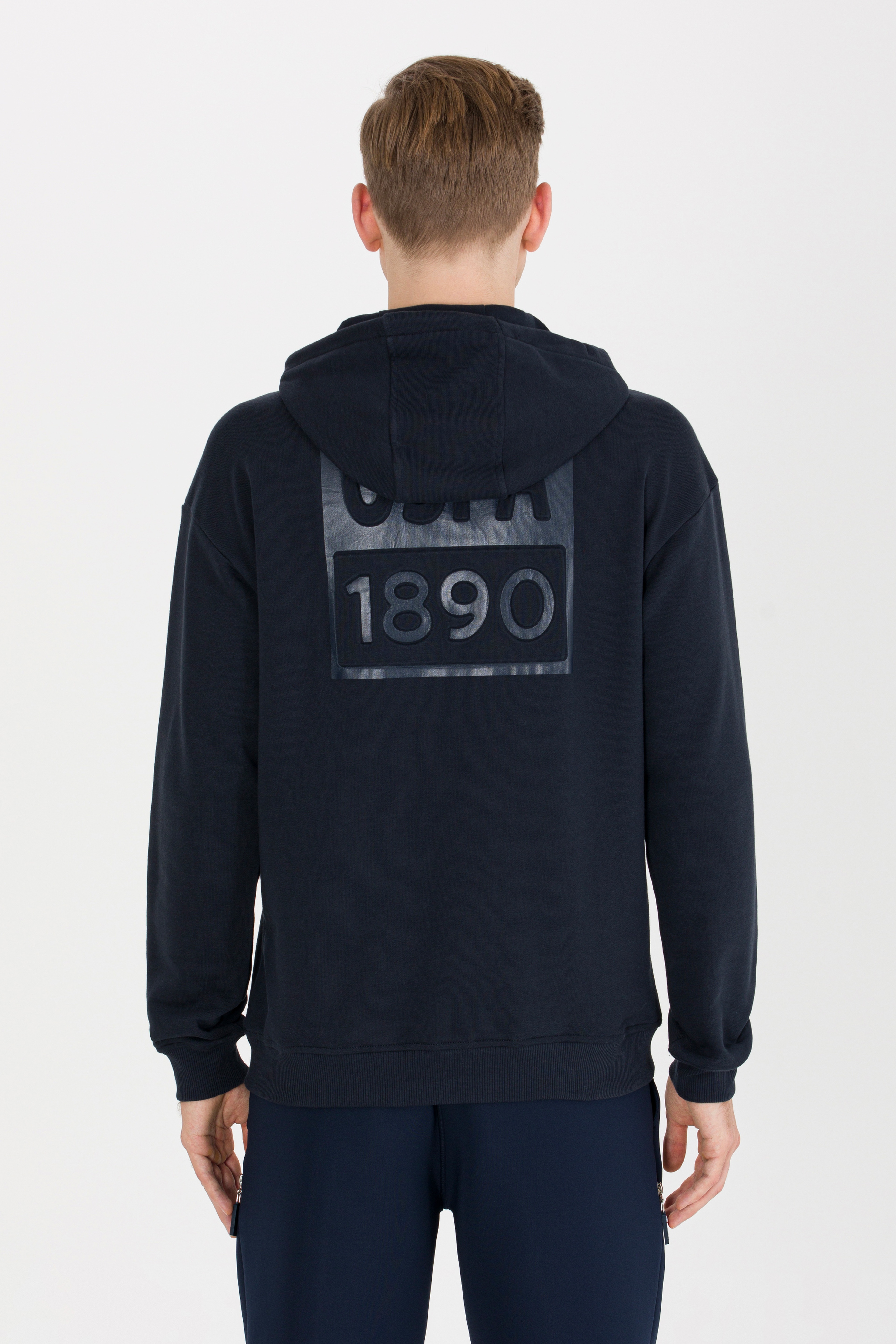Erkek Lacivert Kapüşonlu Sweatshirt