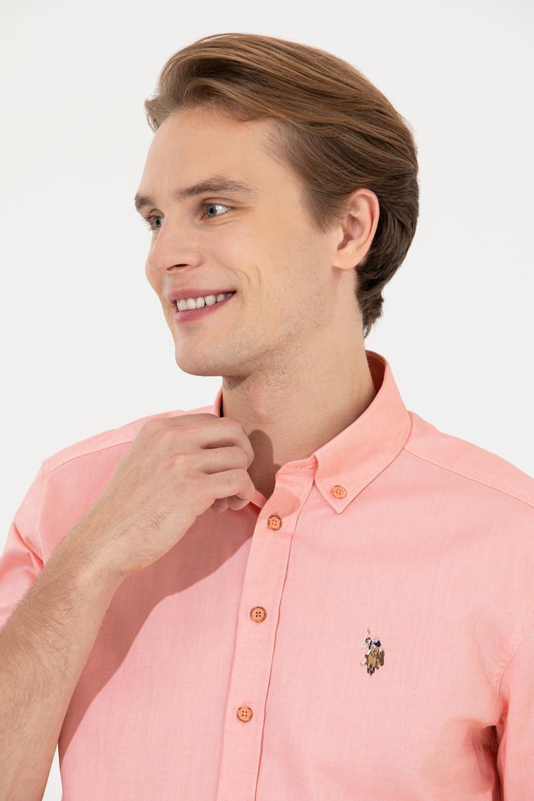 Erkek Somon Uzun Kollu Basic Gömlek - 50249494050