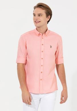 Erkek Somon Uzun Kollu Basic Gömlek - 50249494050