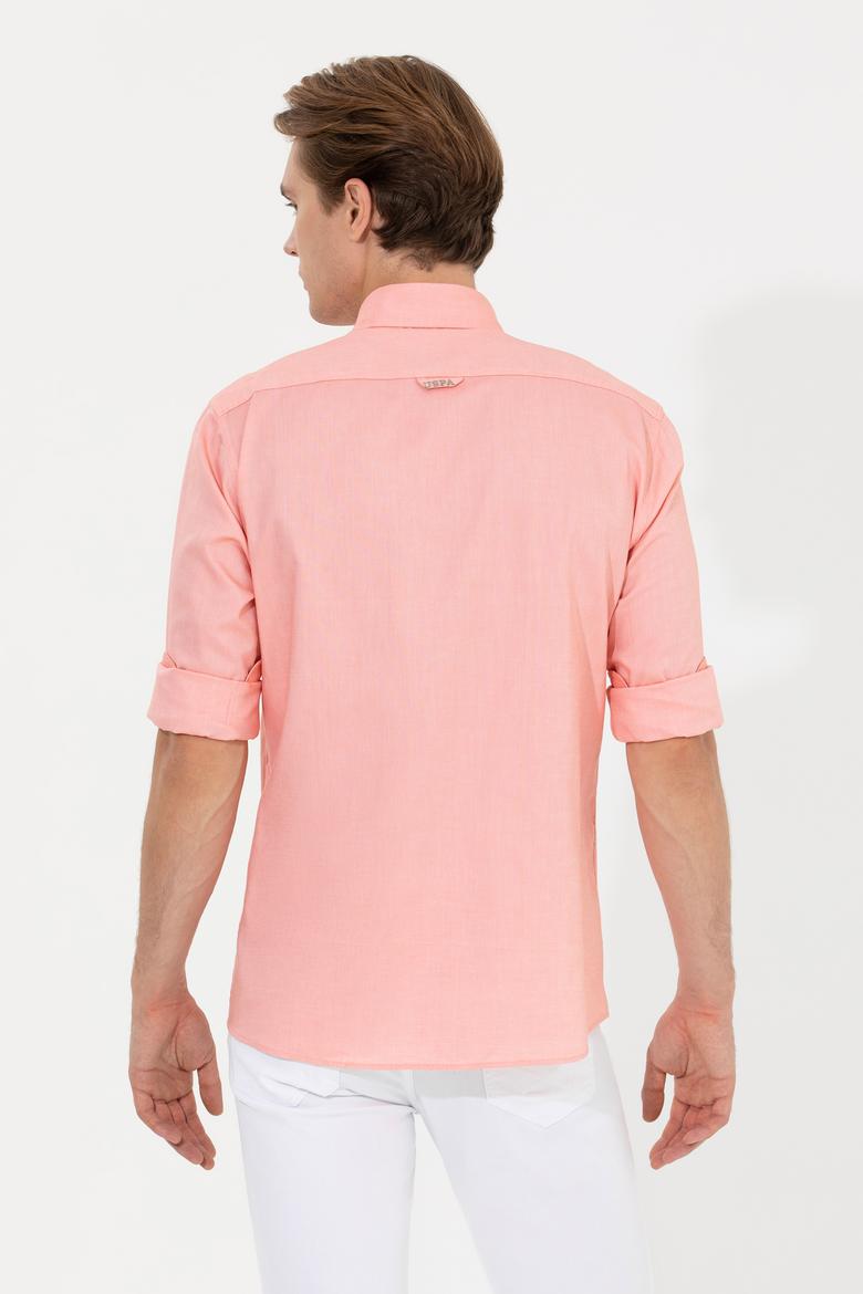 Erkek Somon Uzun Kollu Basic Gömlek - 50249494050