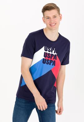 Erkek Lacivert Bisiklet Yaka Tişört - 50264956010