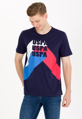 Erkek Lacivert Bisiklet Yaka Tişört - 50264956010