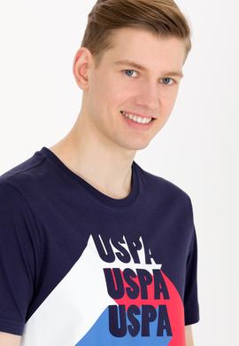 Erkek Lacivert Bisiklet Yaka Tişört - 50264956010