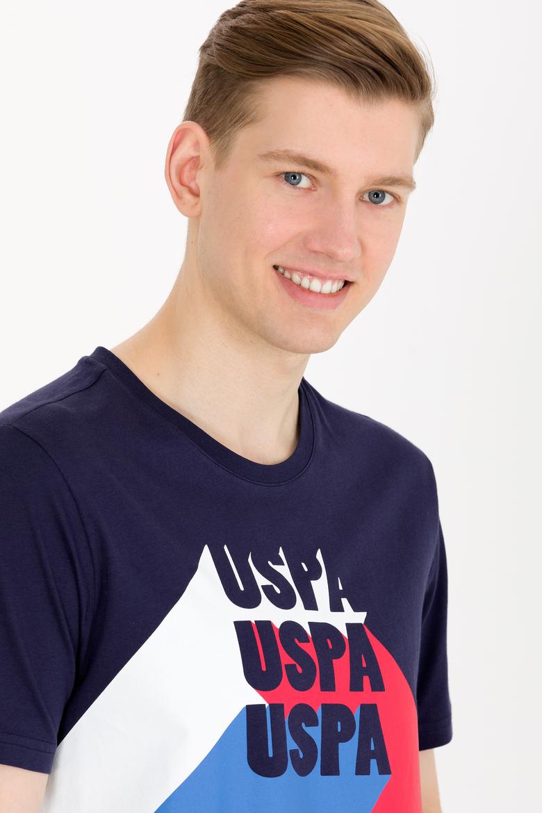 Erkek Lacivert Bisiklet Yaka Tişört - 50264956010