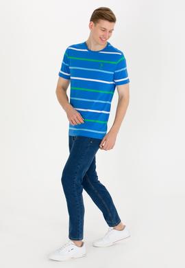 Erkek Saks Bisiklet Yaka Tişört - 50265362037