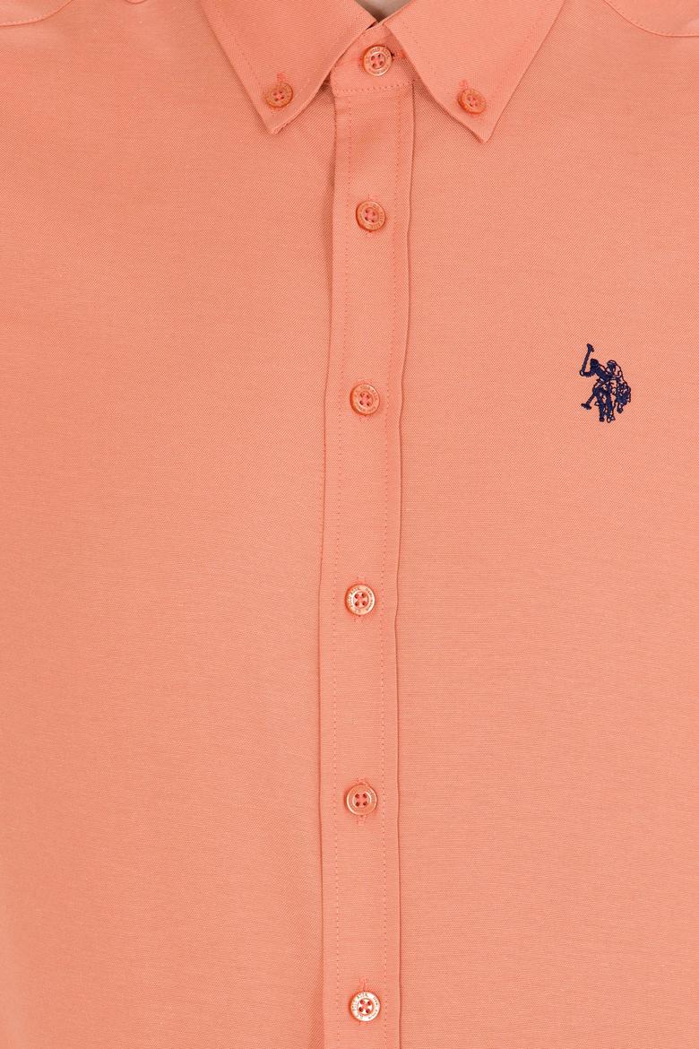 Erkek Kiremit Uzun Kollu Basic Gömlek - 50265664140