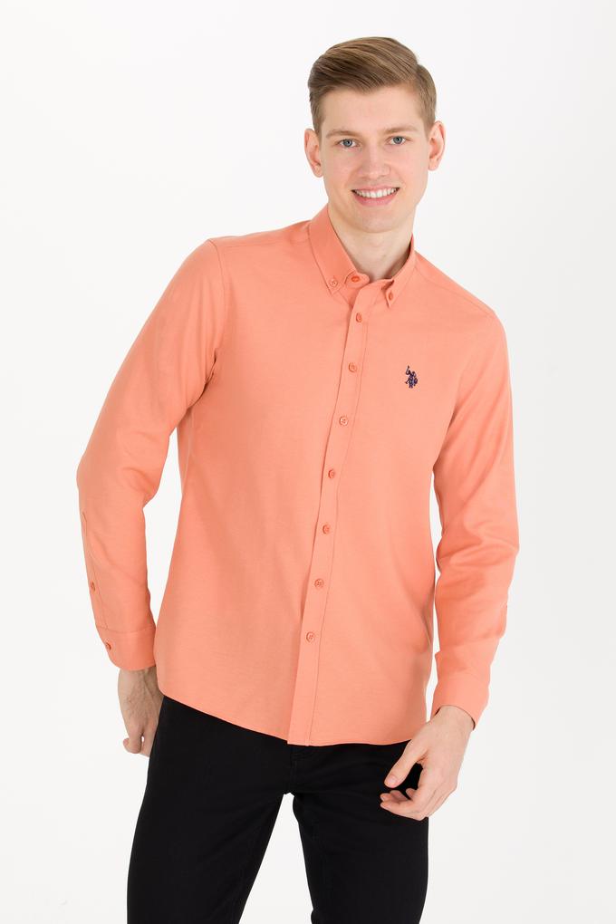 Erkek Kiremit Uzun Kollu Basic Gömlek