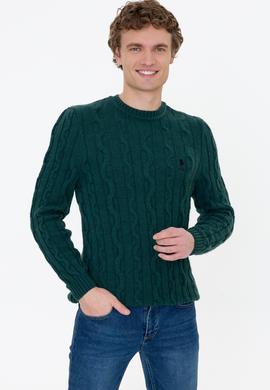 Erkek Yeşil Kazak - 50237619028