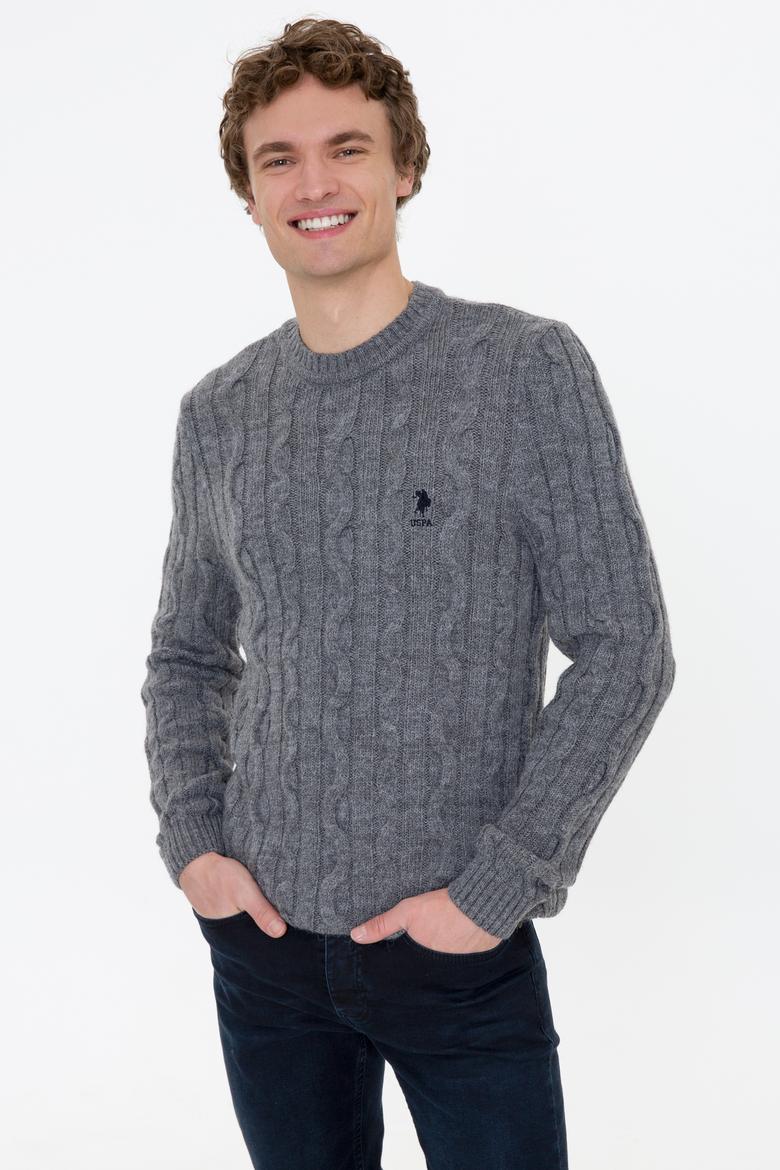 Erkek Gri Melanj Kazak - 50237619038