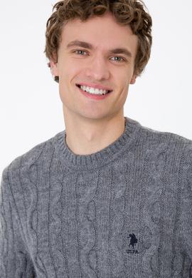 Erkek Gri Melanj Kazak - 50237619038