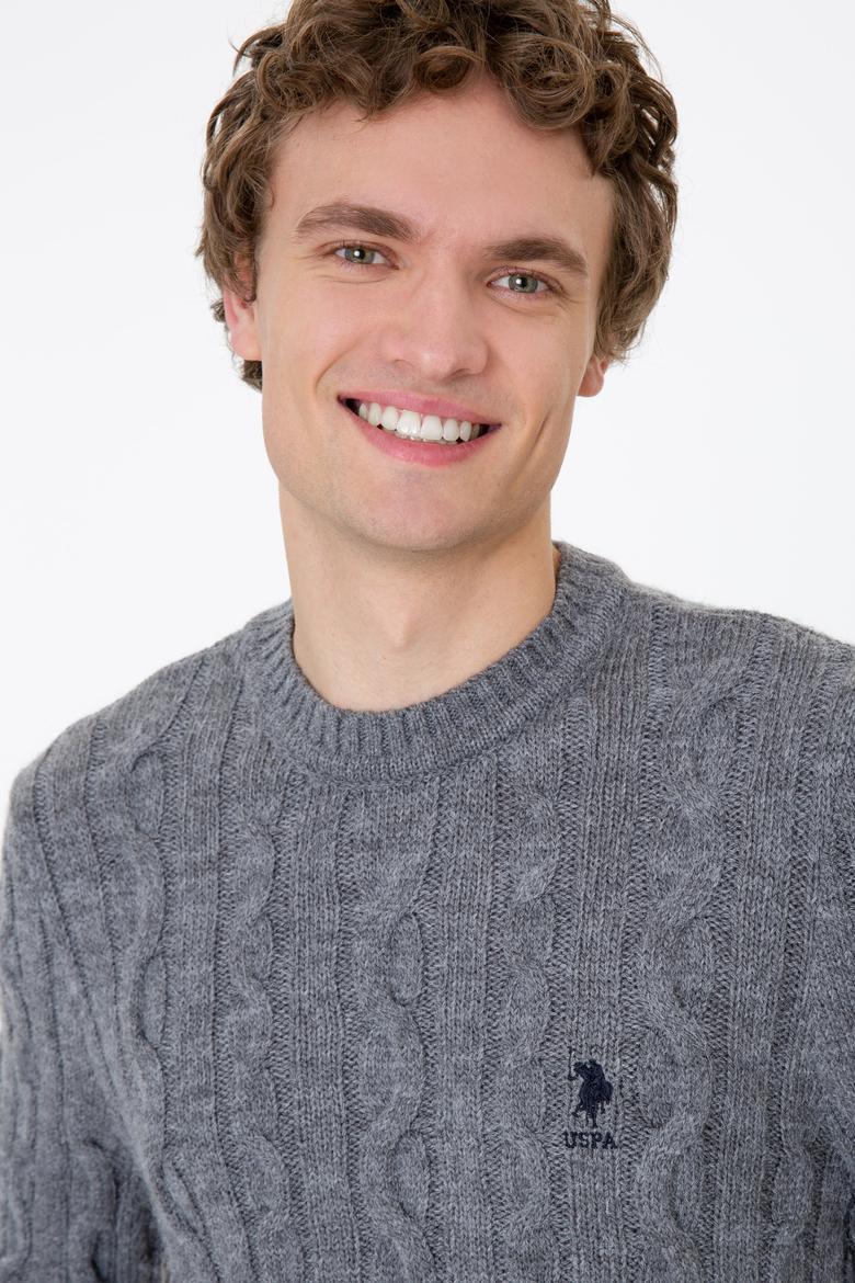 Erkek Gri Melanj Kazak - 50237619038