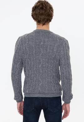 Erkek Gri Melanj Kazak - 50237619038