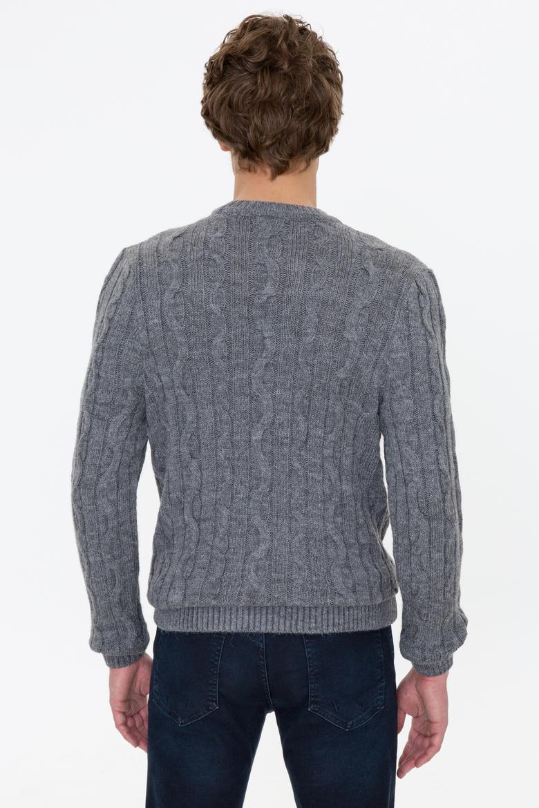 Erkek Gri Melanj Kazak - 50237619038