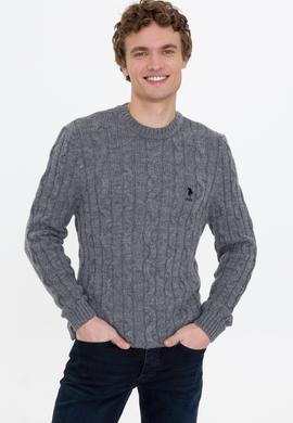 Erkek Gri Melanj Kazak - 50237619038