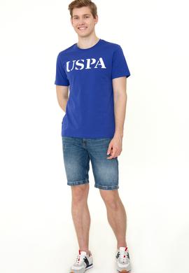 Erkek Mavi Basic Tişört - 50248569117