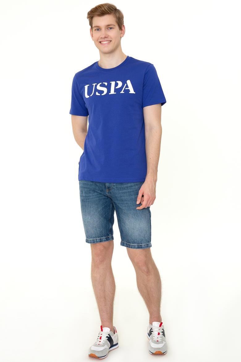 Erkek Mavi Basic Tişört - 50248569117