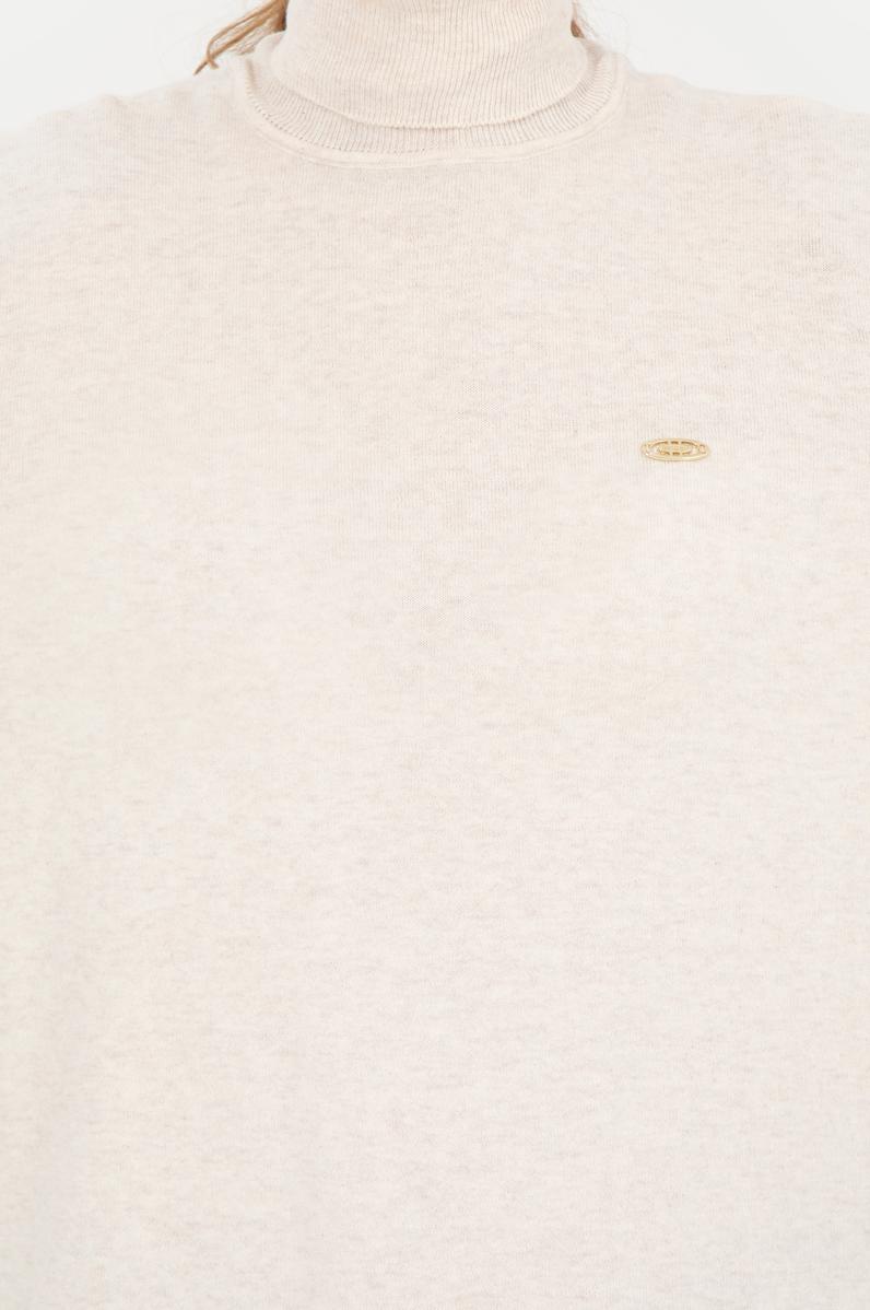 Kadın Krem Melanj Basic Kazak