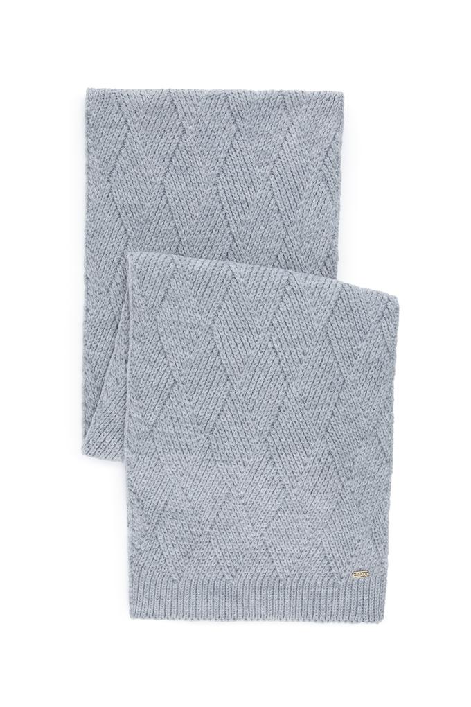 Kadın Gri Melanj Kaşkol