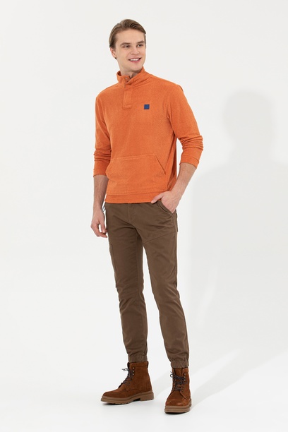 Erkek Jogger Fit Coconut Kanvas Pantolon