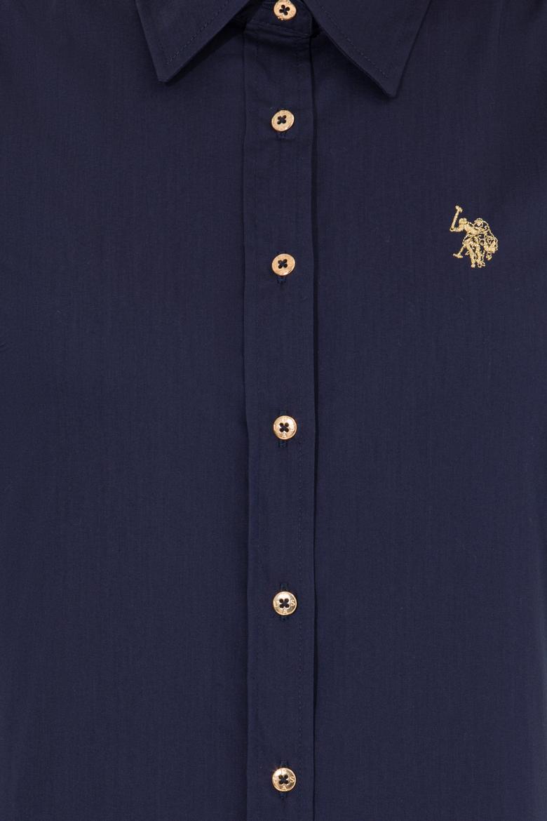 Kadın Lacivert Uzun Kollu Basic Gömlek - 50256721018