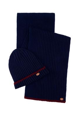 Erkek Lacivert Kaşkol Bere Takım - 50260783002