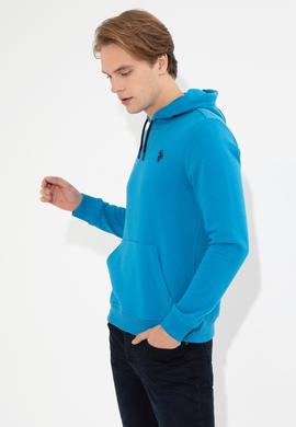 Erkek Kobalt Mavi Basic Sweatshirt - 50261140018