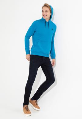 Erkek Kobalt Mavi Basic Sweatshirt - 50261140018