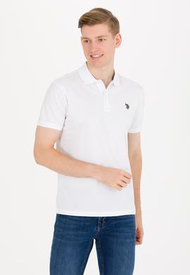 Erkek Beyaz Basic Polo Yaka Tişört - 50262933075