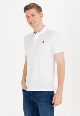 Erkek Beyaz Basic Polo Yaka Tişört - 50262933075