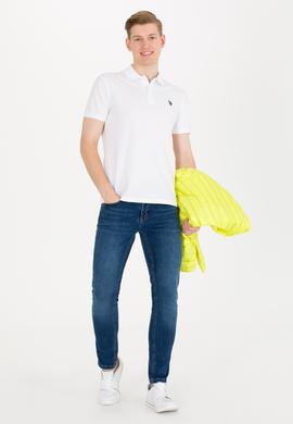 Erkek Beyaz Basic Polo Yaka Tişört - 50262933075