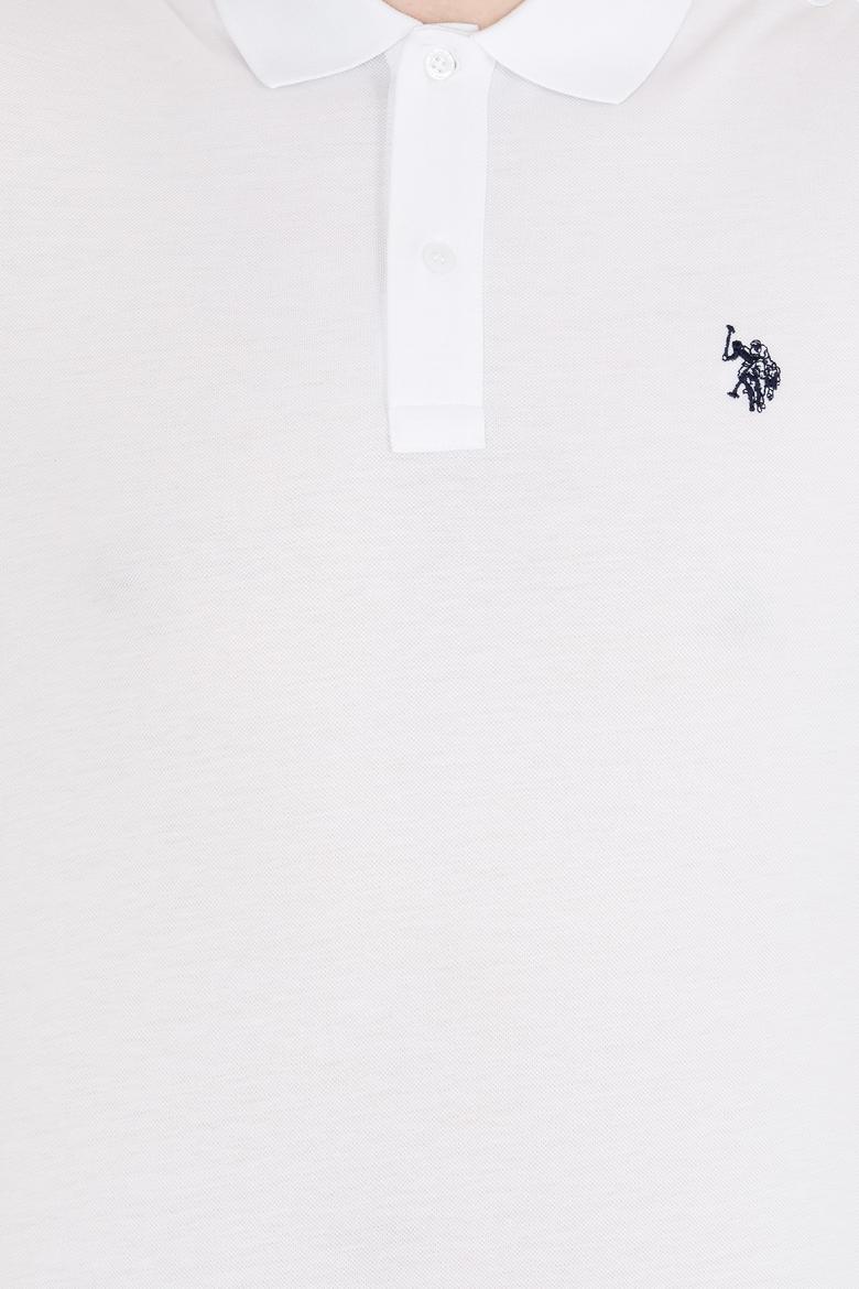 Erkek Beyaz Basic Polo Yaka Tişört - 50262933075