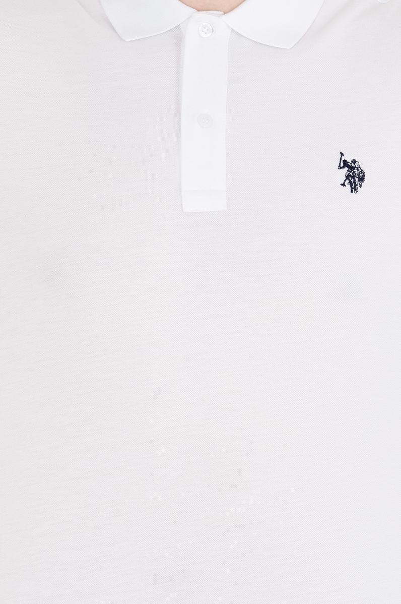 Erkek Beyaz Basic Polo Yaka Tişört