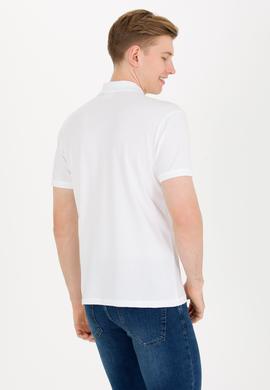 Erkek Beyaz Basic Polo Yaka Tişört - 50262933075