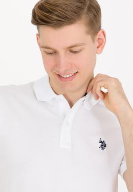 Erkek Beyaz Basic Polo Yaka Tişört - 50262933075